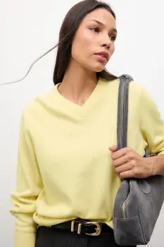 Answear.LAB pulover de lana culoarea galben, light imagine