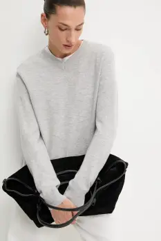 Answear.LAB pulover de lana culoarea gri, light imagine