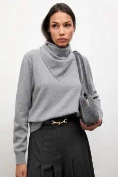Answear.LAB pulover de lana culoarea gri, light imagine