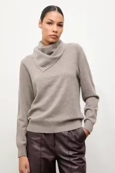 Answear.LAB pulover de lana culoarea maro, light imagine