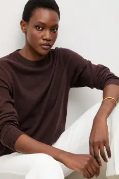 Answear.LAB pulover de lana culoarea maro, light imagine