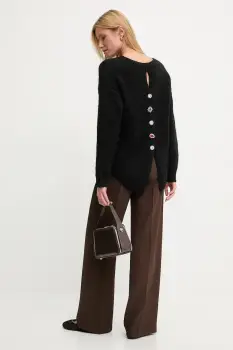 Answear.LAB pulover de lana culoarea negru imagine