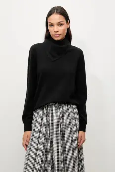 Answear.LAB pulover de lana culoarea negru, light imagine