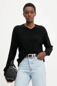 Answear.LAB pulover de lana culoarea negru, light imagine