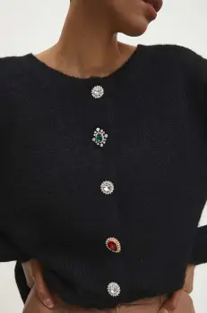 Answear.LAB pulover de lana culoarea negru, light imagine