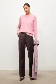 Answear.LAB pulover de lana culoarea roz, light imagine