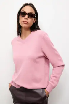 Answear.LAB pulover de lana culoarea roz, light imagine