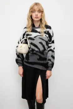 Answear.LAB pulover din amestec de lana culoarea gri imagine