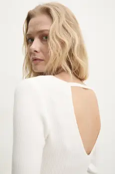 Answear Lab pulover femei, culoarea alb, light imagine