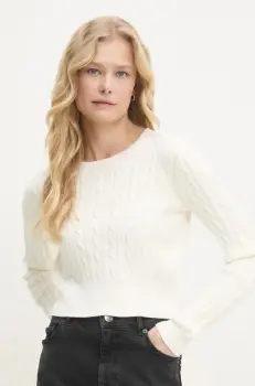 Answear Lab pulover femei, culoarea bej imagine