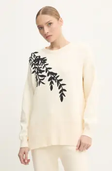 Answear Lab pulover femei, culoarea bej imagine