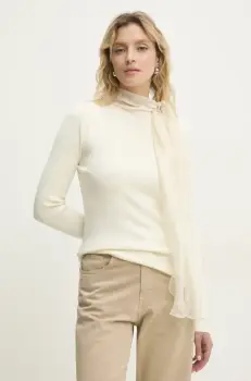 Answear Lab pulover femei, culoarea bej imagine