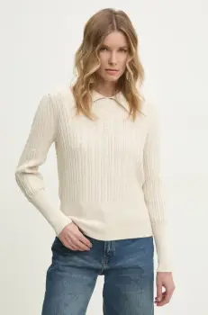 Answear Lab pulover femei, culoarea bej, light imagine