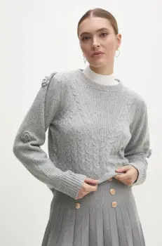 Answear Lab pulover femei, culoarea gri imagine