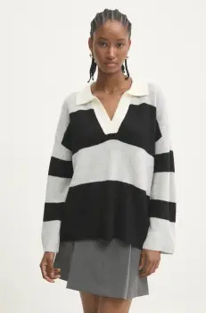 Answear Lab pulover femei, culoarea gri, light imagine