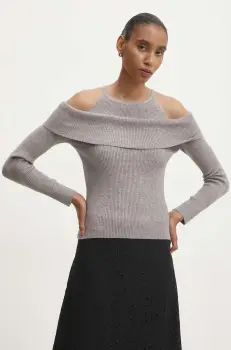 Answear Lab pulover femei, culoarea gri, light imagine