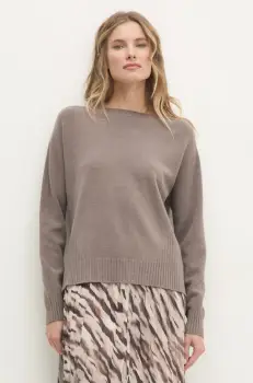 Answear Lab pulover femei, culoarea maro imagine