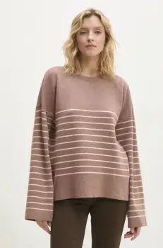 Answear Lab pulover femei, culoarea maro imagine