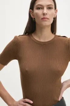 Answear Lab pulover femei, culoarea maro, light imagine