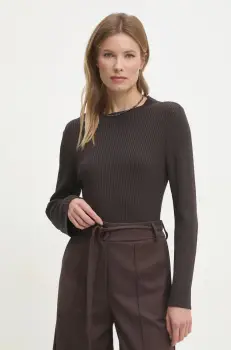 Answear Lab pulover femei, culoarea maro, light imagine