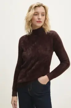 Answear Lab pulover femei, culoarea maro, light imagine