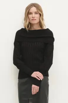 Answear Lab pulover femei, culoarea negru, light imagine