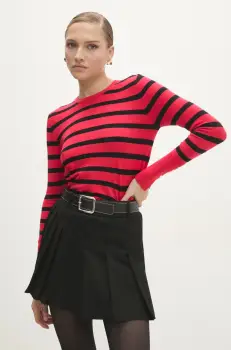 Answear Lab pulover femei, culoarea rosu, light imagine