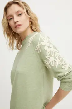 Answear Lab pulover femei, culoarea verde imagine