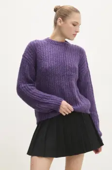 Answear Lab pulover femei, culoarea violet imagine