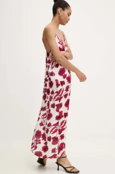 Answear Lab rochie culoarea alb, maxi, drept imagine