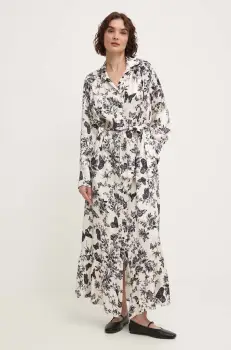 Answear Lab rochie culoarea alb, maxi, evazati imagine