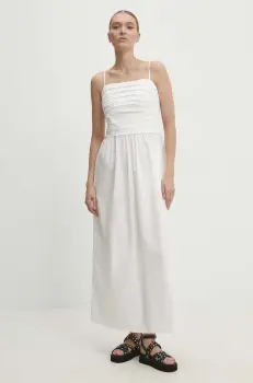 Answear Lab rochie culoarea alb, maxi, evazati imagine