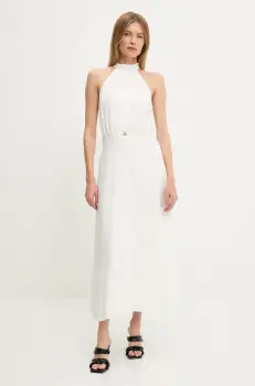 Answear Lab rochie culoarea alb, maxi, evazati imagine