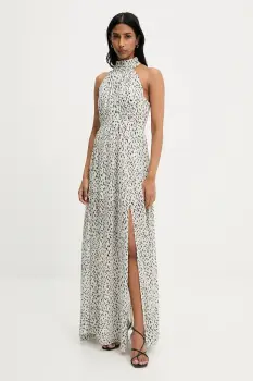 Answear Lab rochie culoarea alb, maxi, evazati imagine