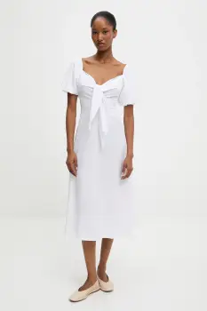 Answear Lab rochie culoarea alb, mini, dreapta imagine