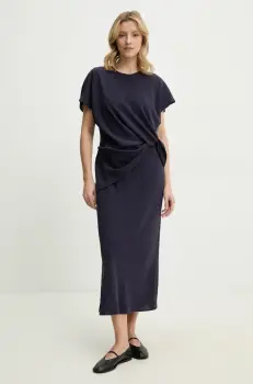 Answear Lab rochie culoarea albastru marin, maxi, drept imagine