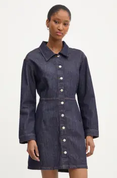 Answear Lab rochie culoarea albastru marin, mini, drept imagine