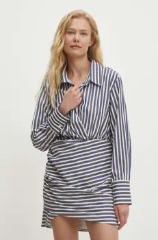 Answear Lab rochie culoarea albastru marin, mini, evazati imagine