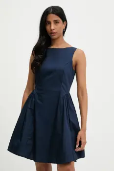 Answear Lab rochie culoarea albastru marin, mini, evazati imagine