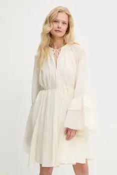 Answear Lab rochie culoarea bej, mini, evazata imagine