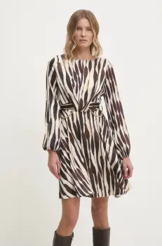 Answear Lab rochie culoarea bej, mini, evazati imagine