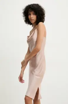 Answear Lab rochie culoarea bej, mini, mulata imagine