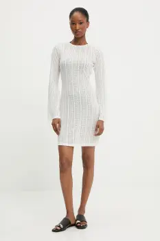 Answear Lab rochie culoarea bej, mini, mulata imagine