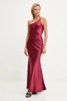 Answear.LAB rochie culoarea bordo, maxi, evazati imagine