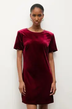 Answear.LAB rochie culoarea bordo, mini, mulata imagine