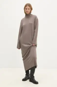 Answear Lab rochie culoarea gri, maxi, drept imagine