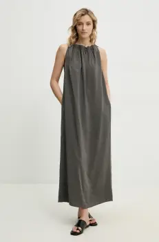 Answear Lab rochie culoarea gri, maxi, drept imagine