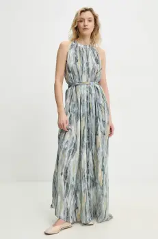 Answear Lab rochie culoarea gri, maxi, evazati imagine