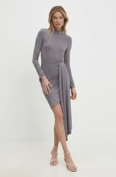 Answear Lab rochie culoarea gri, mini, mulata imagine