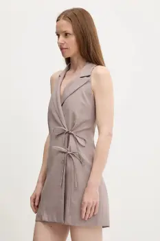 Answear Lab rochie culoarea maro, mini, drept imagine